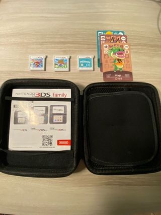 Nintendo 2DS Rosa con 3 Juegos y Estuche