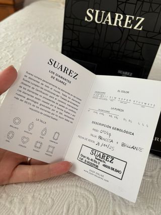 Anillo compromiso Suarez