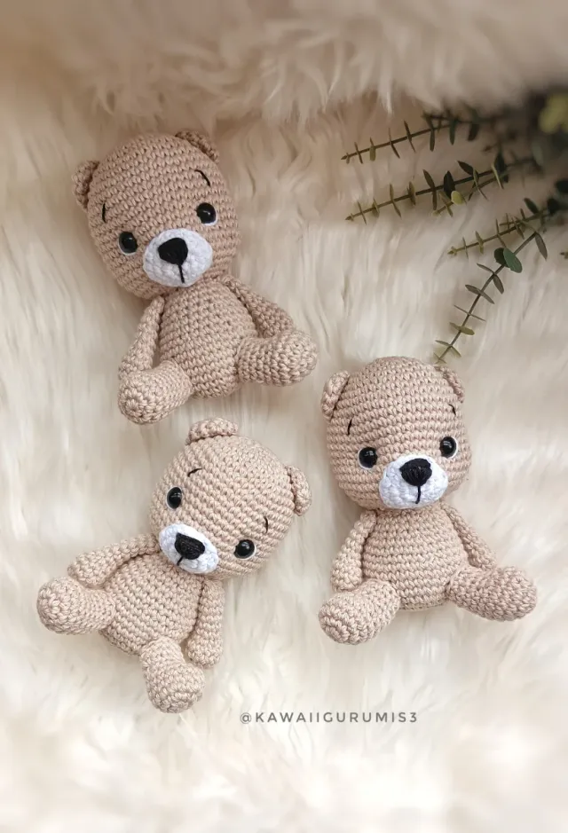 Oso bebe Amigurumi ganchillo