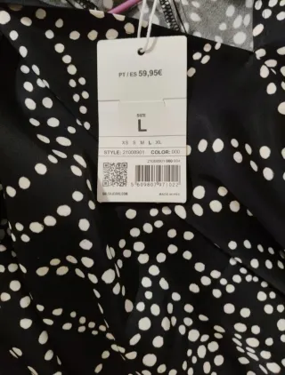 Camisa Salsa T. L Estampada