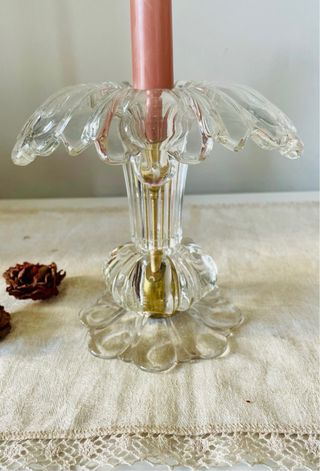 Candelabro Vintage Cristal