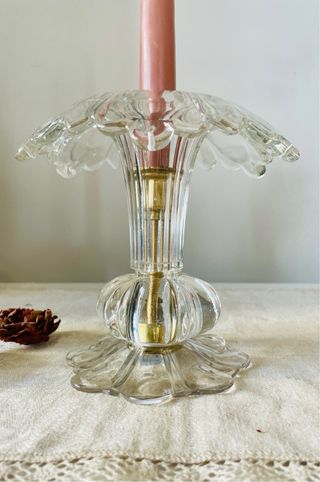 Candelabro Vintage Cristal