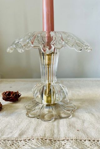 Candelabro Vintage Cristal