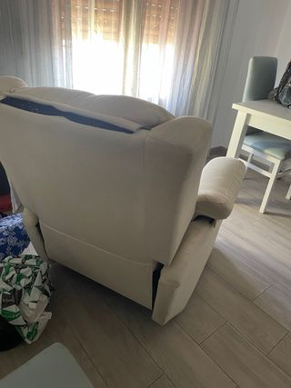 Sillón reclinable individual beige