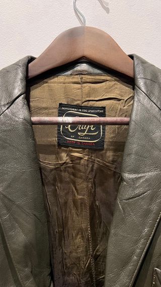 Blazer de cuero vintage años 90