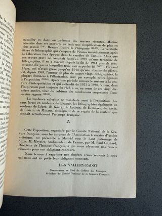 año 1953 - EL GRABADO FRANCES CONTEMPORANEO