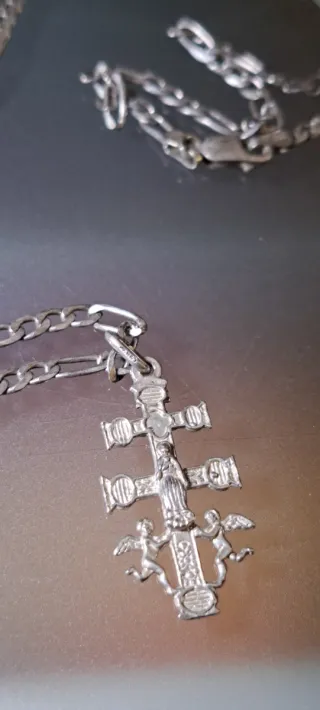 Collar Plata 925 Cruz Caravaca