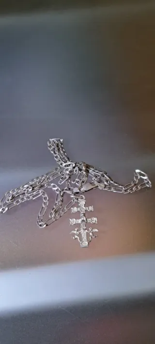 Collar Plata 925 Cruz Caravaca