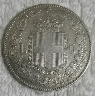 5 Lire 1879 Umberto I Argento