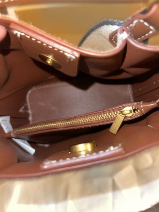 Bolso Zara Beige y Marrón Nuevo