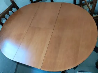 Mesa redonda madera