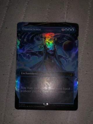 Omnisciencia Carta Magic The Gathering Foil