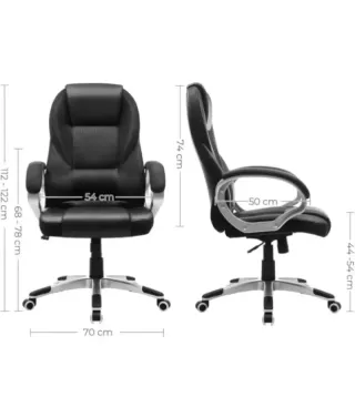 Silla Oficina Ergonómica Giratoria SONGMICS OBG22B