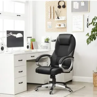 Silla Oficina Ergonómica Giratoria SONGMICS OBG22B