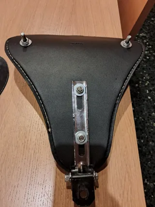 Asiento Moto Custom Negro