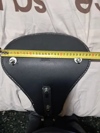 Asiento Moto Custom Negro