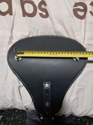 Asiento Moto Custom Negro