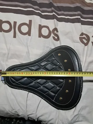 Asiento Moto Custom Negro