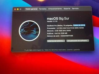 MacBook Pro 2013 Apple Plata