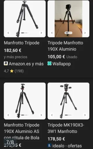 Tripode Manfrotti 190x profesional