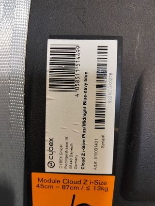 Cybex Seggiolino auto infantile Cloud Z i-Size PLUS - Blu nautico