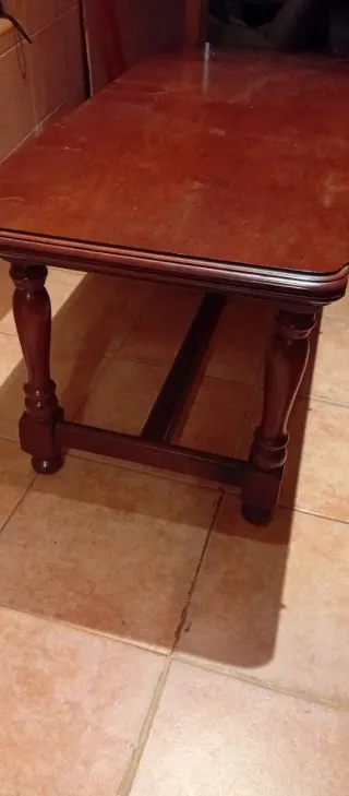 Mesa Abatible Madera Marrón oscuro