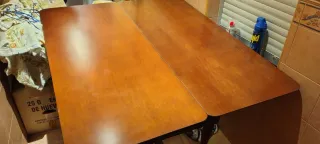 Mesa Abatible Madera Marrón oscuro