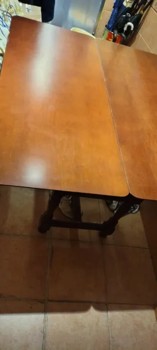 Mesa Abatible Madera Marrón oscuro