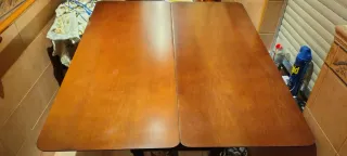 Mesa Abatible Madera Marrón oscuro