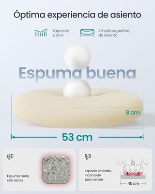 Silla Oficina Ergonómica Malla Azul SONGMICS OBN037Q01