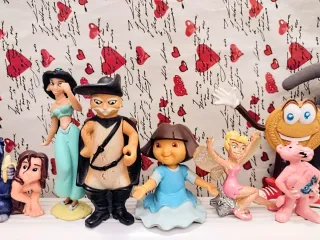 LOTE DE FIGURAS PVC MUÑECOS DISNEY