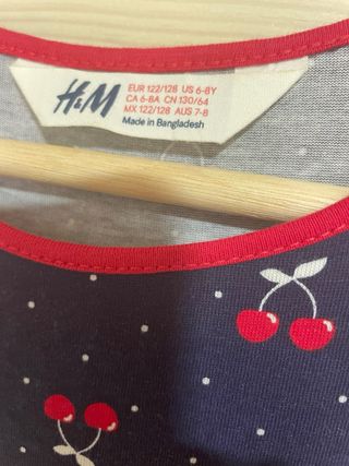 Vestido Verano Niña H&M Talla 7-8 Años
