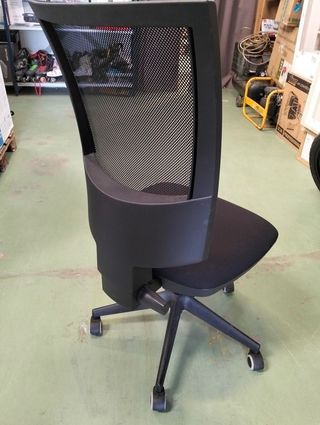 HERGO Silla de Oficina SIN BRAZOS, Respaldo Ajustable en Malla