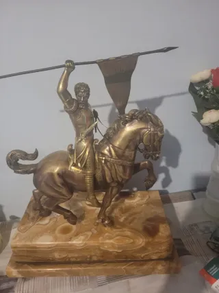 Figura Santiago a caballo bronce