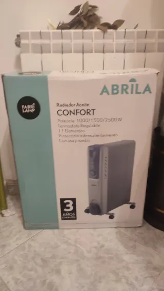 Radiador eléctrico ABRILA|Radiador de Aceite 2500W