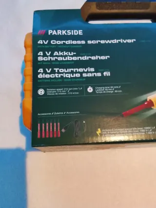 Destornillador Parkside 4V Batería