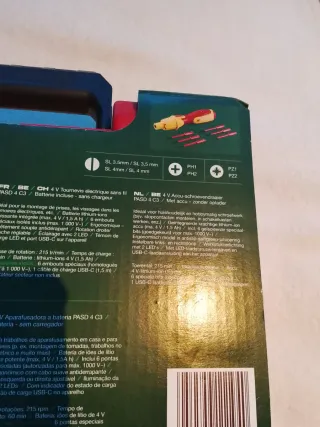 Destornillador Parkside 4V Batería