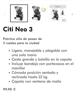 Citi Neo 3 Silla de Paseo Ligera