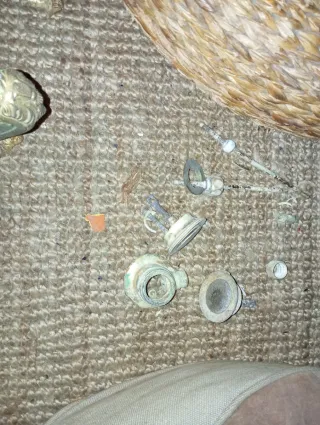 Conjunto baño metal dorado acabado en oro