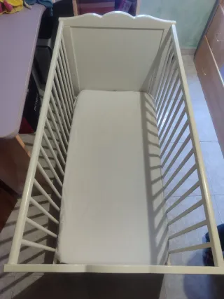 Cuna bebé Mothercare blanca