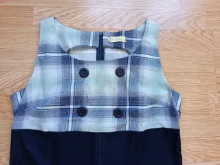 Vestido Los Telares a quadri azzurri da donna taglia 44