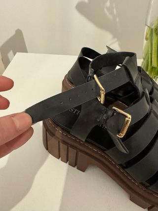 Sandalias cangrejeras cuero  STR , NUEVAS