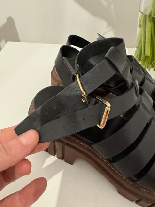 Sandalias cangrejeras cuero  STR , NUEVAS