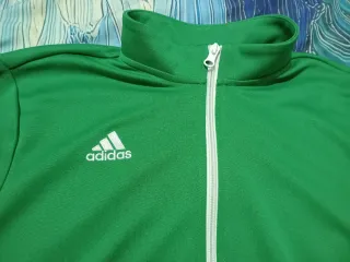 Sudadera Adidas Verde Cremallera