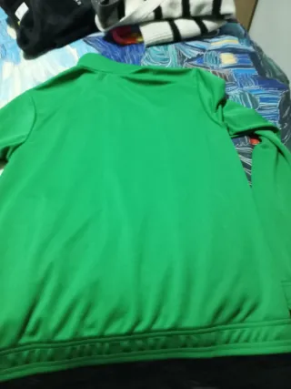 Sudadera Adidas Verde Cremallera