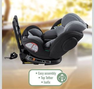 Silla de Coche Giratoria 360 asiento de coche para niños con Isofix