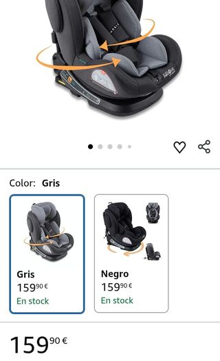 Silla de Coche Giratoria 360 asiento de coche para niños con Isofix