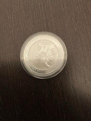 (envío)Moneda 1 oz Plata Dragón China 2026. Nueva.