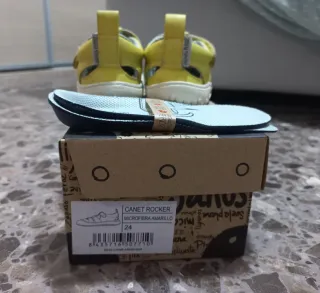 Sandalias Canet Rocker Microfibra Amarillo T24