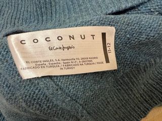 Jersey Coconut lana azul lago T.11/12